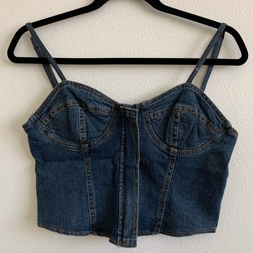 Denim Crop Top/Bustier